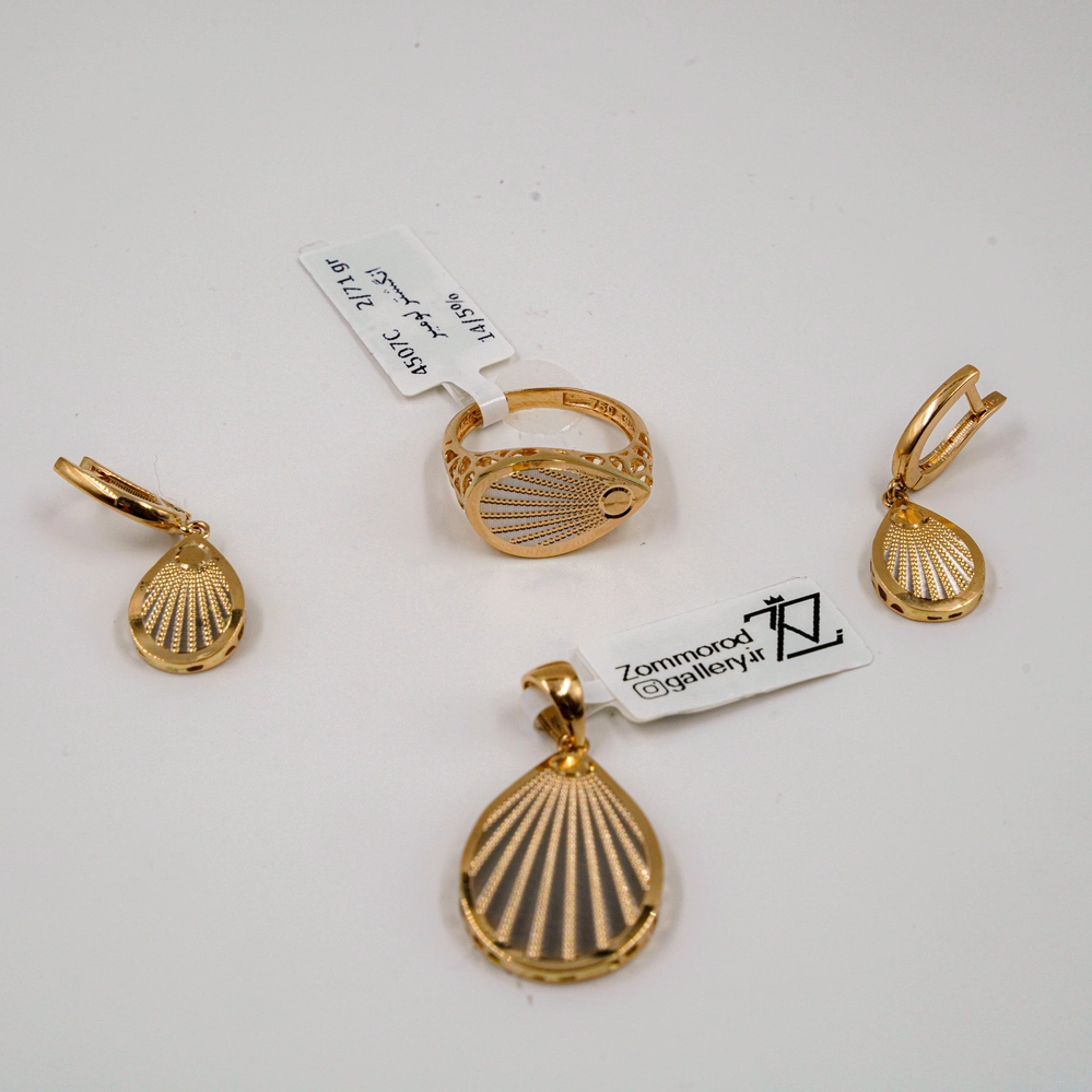 نیم ست لومیر (گوشواره،پلاک ،انگشتر) کد 4507c-4506c-4505c