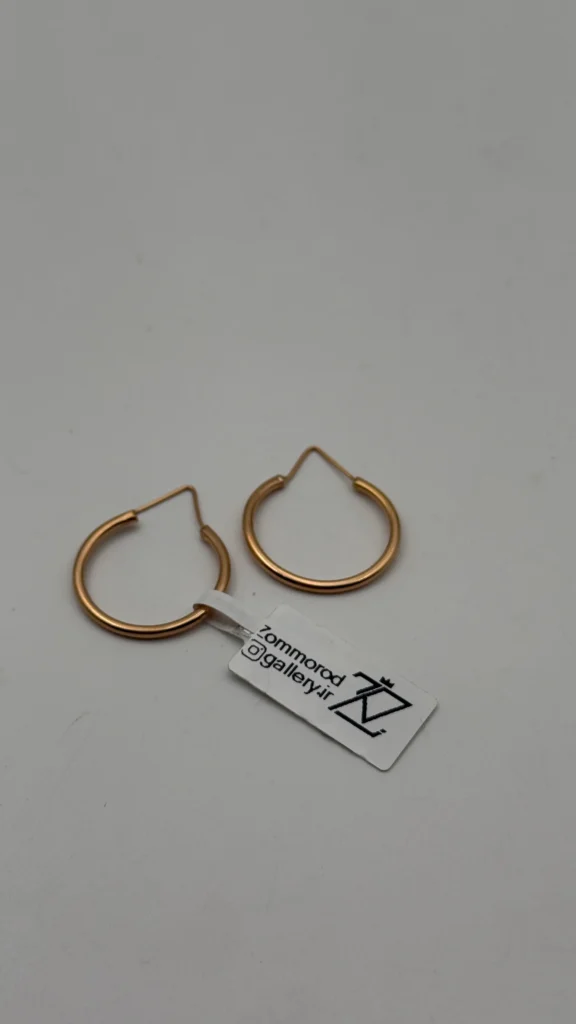 گوشواره حلقه ای بدون اجرت کد 7206