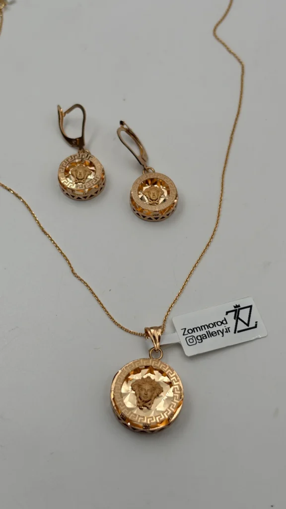ست گوشواره و پلاک ورساچه کد 9780 | 9777 | 9768